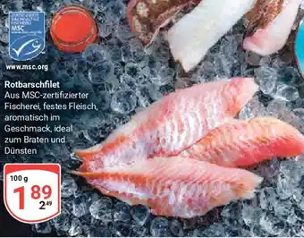 Globus Rotbarschfilet 100 g Angebot