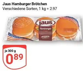 Globus Jaus Hamburger Brötchen 300 g Angebot