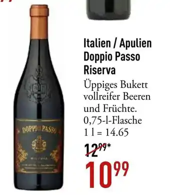 Galeria Markthalle Doppio Passo Riserva 750ml Angebot