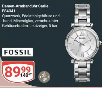 Globus FOSSIL Damen-Armbanduhr Carlie Angebot