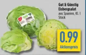 diska Gut & Günstig Eisbergsalat Stück Angebot