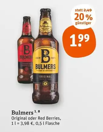 tegut Bulmers 0,5 l Flasche Angebot