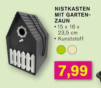 KODi NISTKASTEN MIT GARTEN- ZAUN Angebot