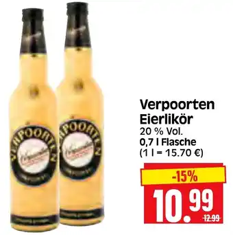 Edeka Herkules Verpoorten Eierlikör 0,7 l Flasche Angebot