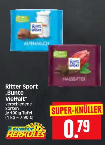 Edeka Herkules Ritter Sport „Bunte Vielfalt" 100 g Tafel Angebot