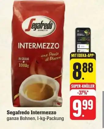 Scheck-in-Center Segafredo INTERMEZZO l-kg-Packung Angebot