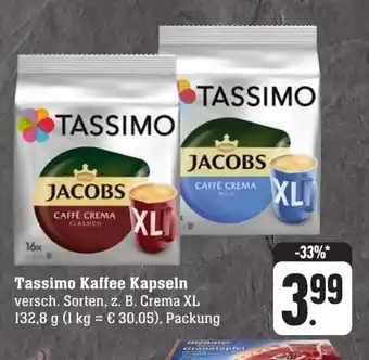 Scheck-in-Center Tassimo Kaffee Kapseln 132,8 Packung Angebot