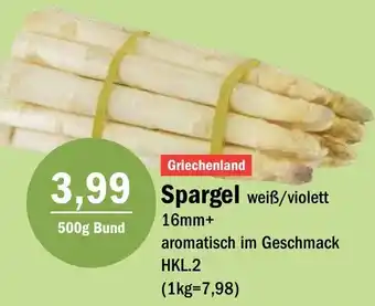 Aktiv Irma Spargel weiß/violett 500g Bund Angebot