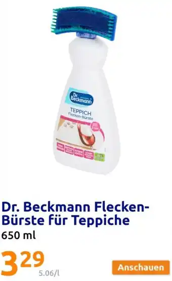 Action Dr. Beckmann Flecken Bürste für Teppiche 650 ml Angebot