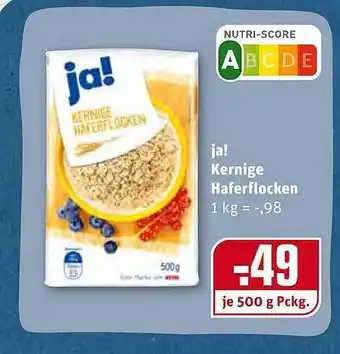 REWE Kaufpark Ja! Kernige Haferflocken Angebot