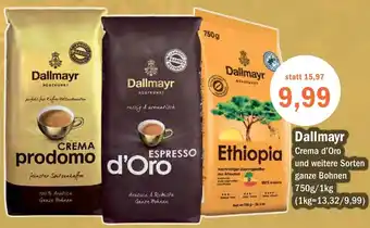 Aktiv Irma Dallmayr Crema d'Oro 750g/1kg Angebot