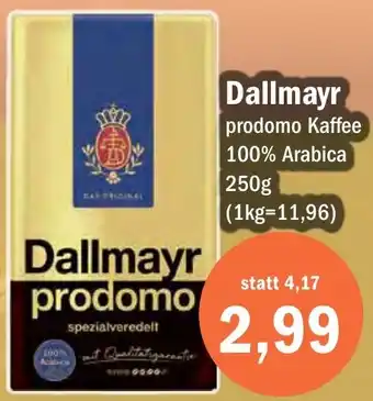 Aktiv Irma Dallmayr prodomo Kaffee 250 g Angebot