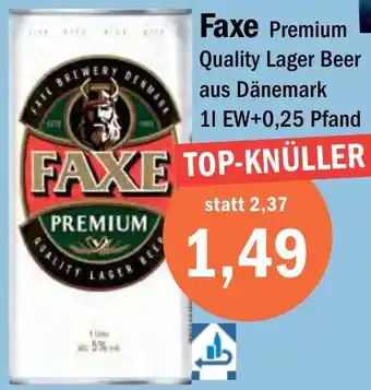 Aktiv Irma Faxe Premium Quality Lager Beer 1 L Angebot