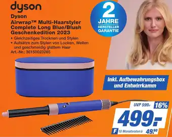 Expert Technomarkt dyson Airwrap Multi-Haarstyler Complete Long Blue/Blush Geschenkedition 2023 Angebot