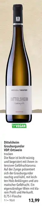 CITTI Markt Dittelsheim Grauburgunder VDP.Ortswein trocken 0,75-1-Flasche Angebot