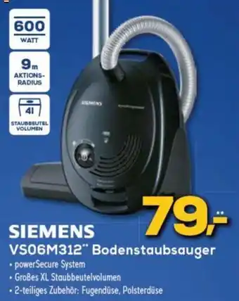 Euronics SIEMENS VS06M312 Bodenstaubsauger Angebot