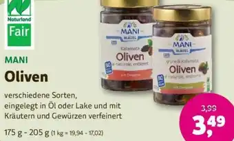 Denns BioMarkt MANI Oliven 175-205 g Angebot