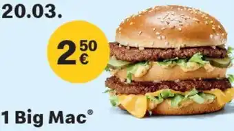 McDonald’s 1 Big Mac Angebot