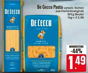 Edeka De Cecco Pasta 500g Beutel Angebot