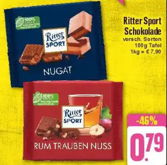 Edeka Ritter Sport Schokolade 100g Tafel Angebot