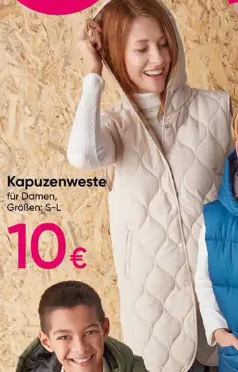 PEPCO Kapuzenweste Größen S-L Angebot