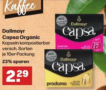 Handelshof Dallmayr Capsa Organic 10er Packung Angebot