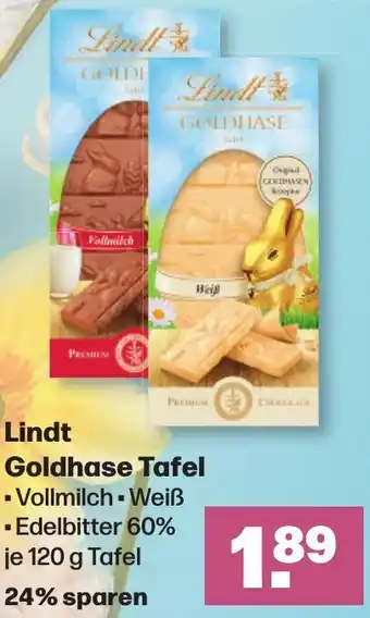 Handelshof Lindt Goldhase Tafel 120 g Angebot