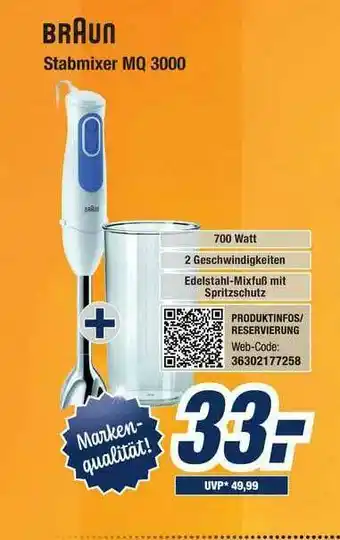 Expert Bening Braun Stabmixer Mq 3000 Angebot