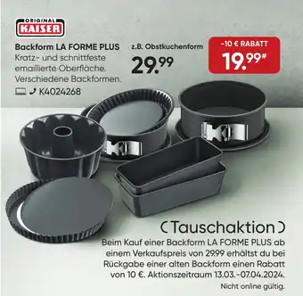 Galeria KAISER Backform LA FORME PLUS Angebot