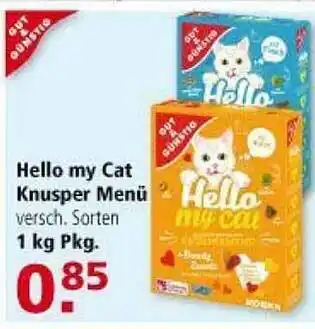 Multi Markt Hello My Cat Knusper Menü Angebot