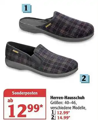 Globus Herren-hausschuh Angebot