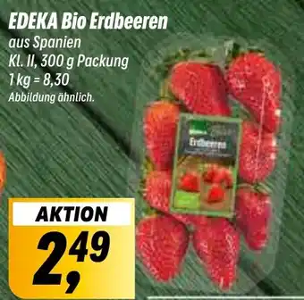 Simmel EDEKA Bio Erdbeeren Kl. II, 300 g Packung Angebot