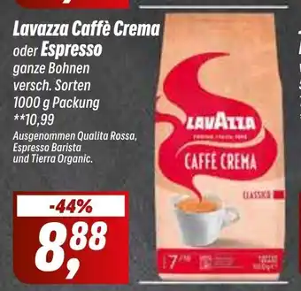 Simmel Lavazza Caffè Crema oder Espresso 1kg Angebot