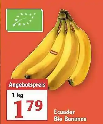 Globus Ecuador Bio Bananen Angebot