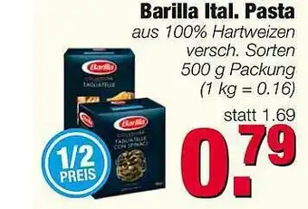 Edeka Scherer Barilla Ital. Pasta Aus 100% Hartweizen Versch. Sorten Angebot