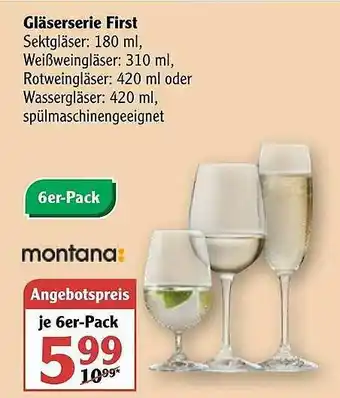 Globus Gläserserie First Montana Angebot