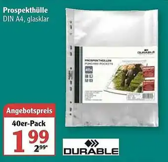 Globus Durable Prospekthülle Angebot