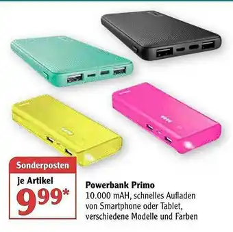 Globus Powerbank Primo Angebot