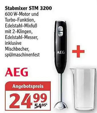 Globus Aeg Stabmixer Stm 3200 Angebot