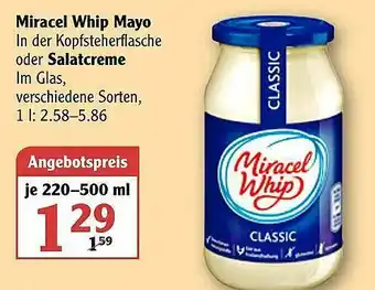 Globus Miracel Whip Mayo Oder Salatcreme Angebot