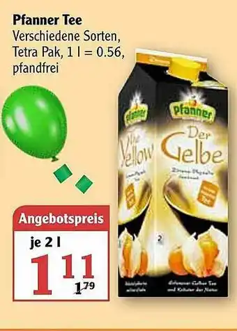 Globus Pfanner Tee Angebot