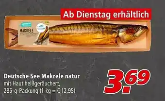 Marktkauf Deutsche See Makrele Natur Angebot