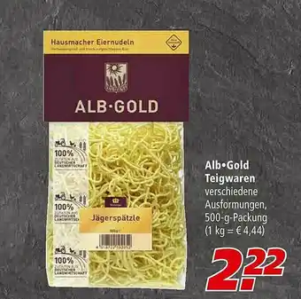 Marktkauf Alb Gold Teigwaren Angebot