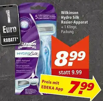 Marktkauf Wilkinson Hydro Silk Rasier-apparat Angebot