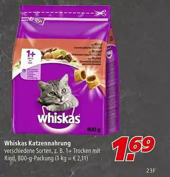 Marktkauf Whiskas Katzennahrung Angebot