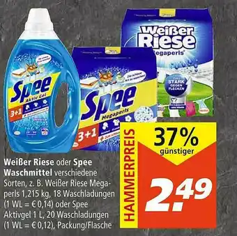 Marktkauf Weißer Riese Spee Waschmittel Angebot