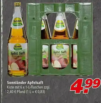 Marktkauf Sonnländer Apfelsaft Angebot