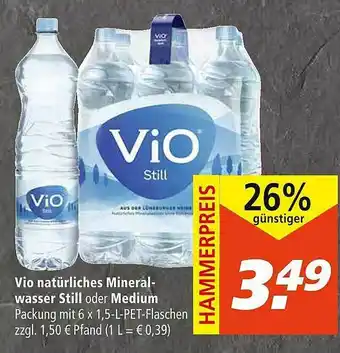 Marktkauf Vio Natürliches Mineral-wasser Still Angebot