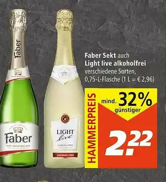 Marktkauf Faber Sekt Auch Light Live Alkoholfrei Angebot