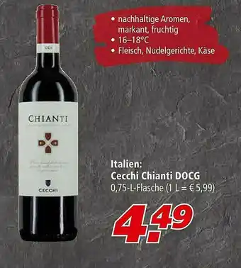 Marktkauf Italien Cecchi Chianti Docg Angebot